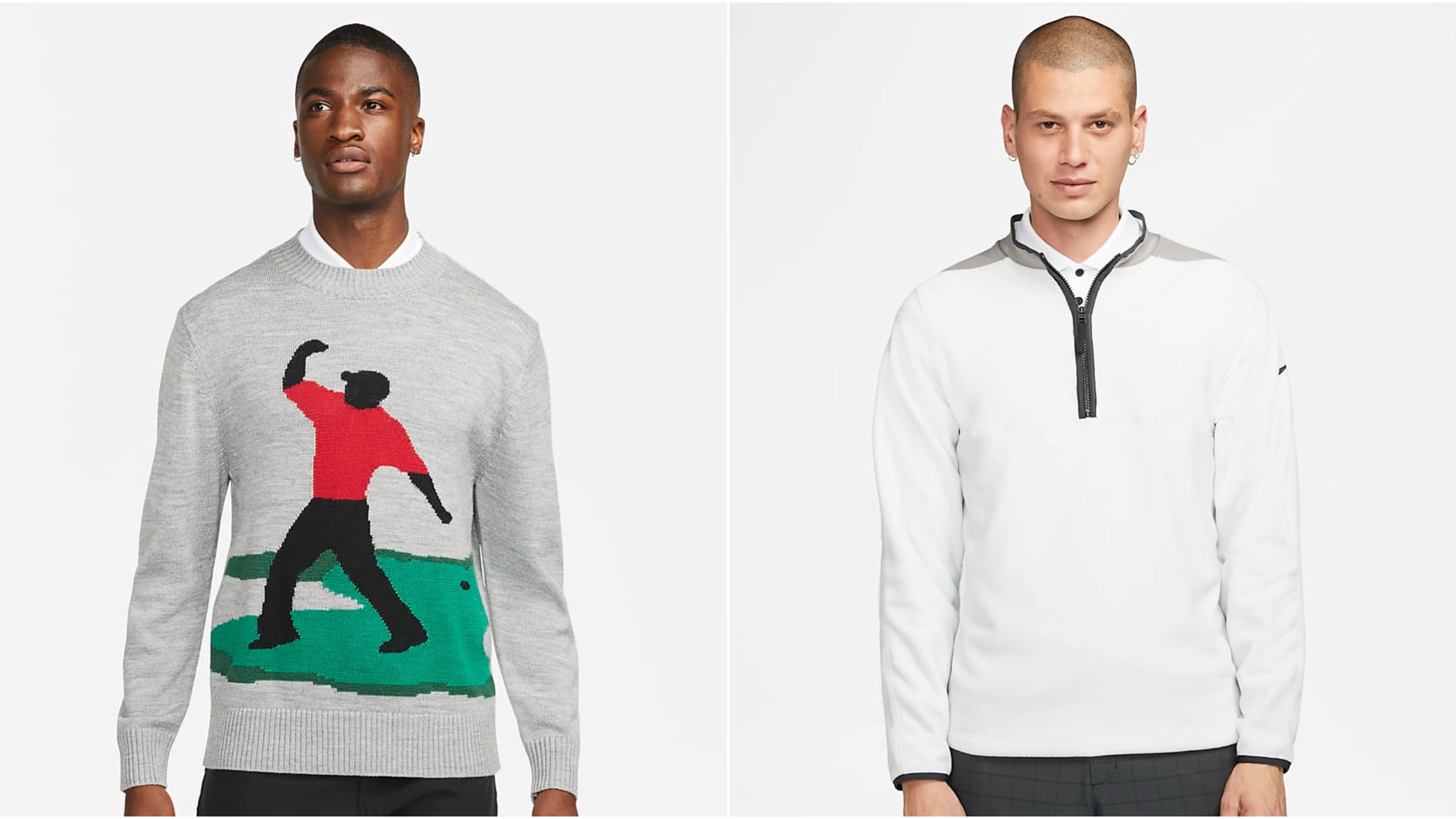 Nike Golf have GREAT golf jumpers inspired by Tiger Woods!